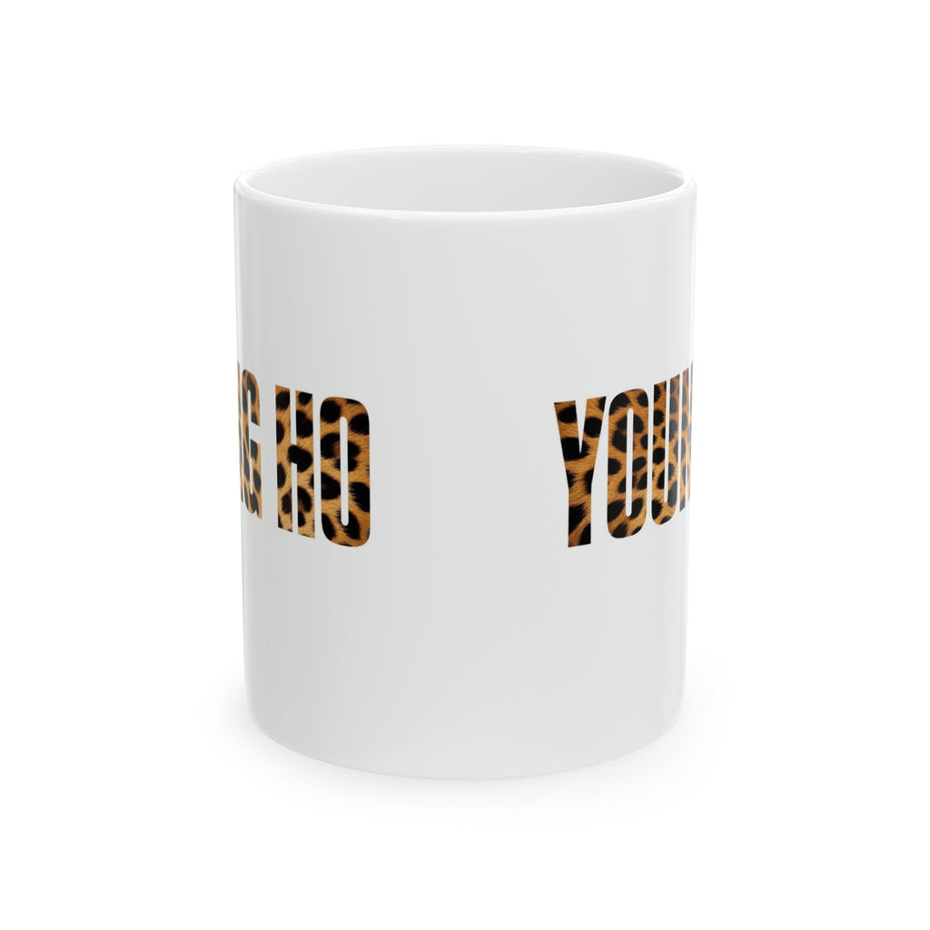 Leopard Print "Young Ho" Ceramic Mug - Empowerment Gift (11oz)