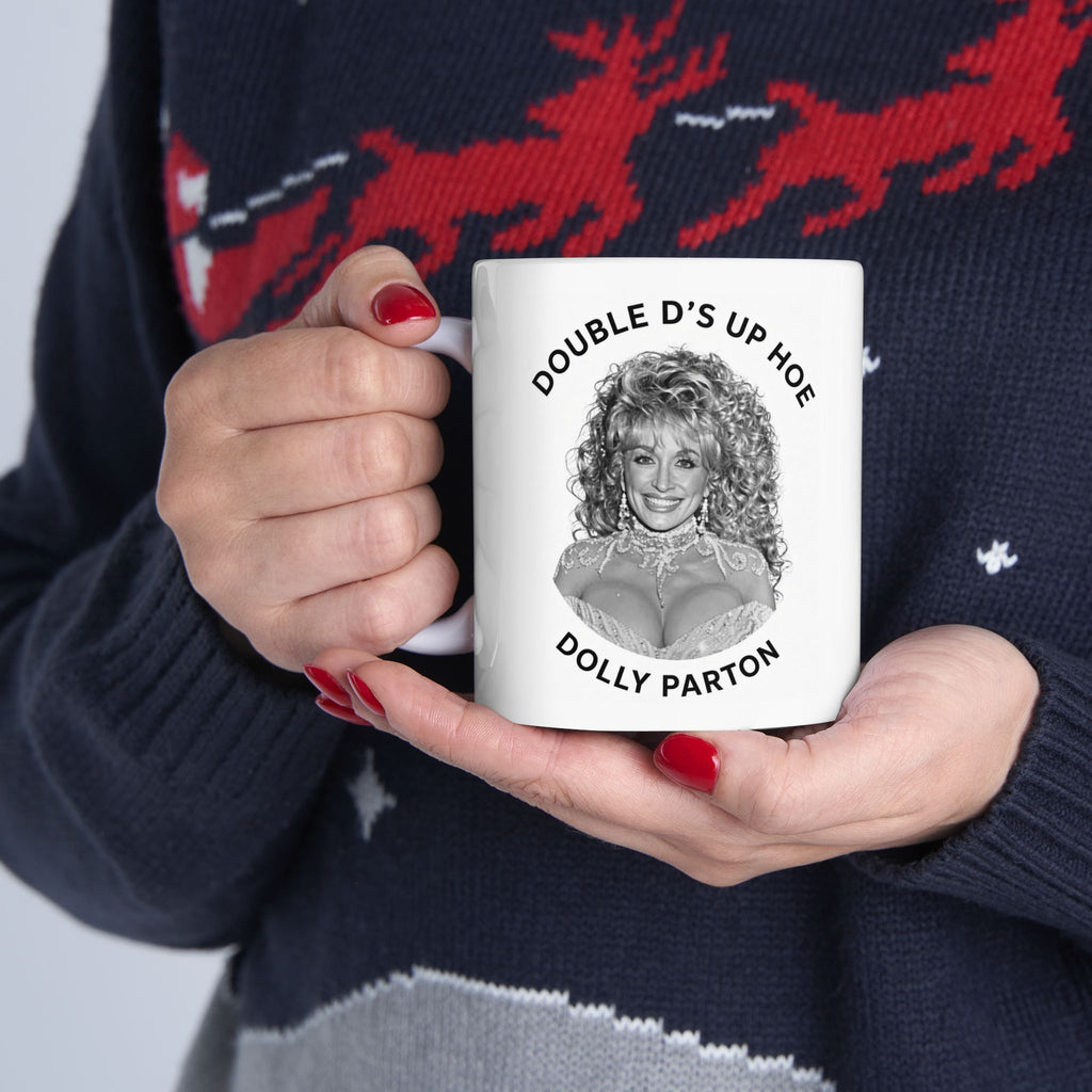 Ceramic Mug "Double DS Dolly Parton" Portrait Coffee Mug (11oz)