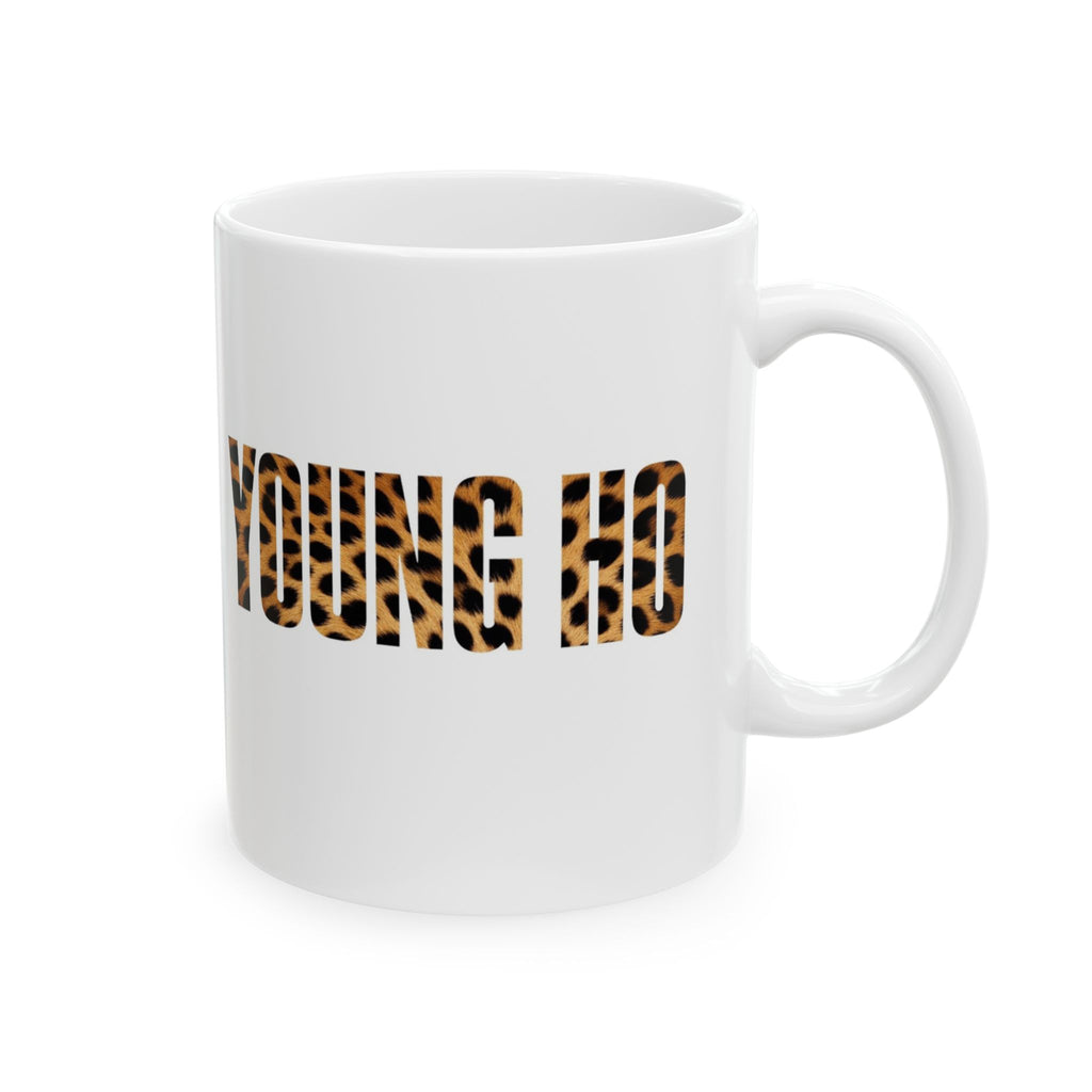 Leopard Print "Young Ho" Ceramic Mug - Empowerment Gift (11oz)